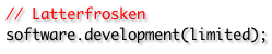 Latterfrosken Software Development Limited